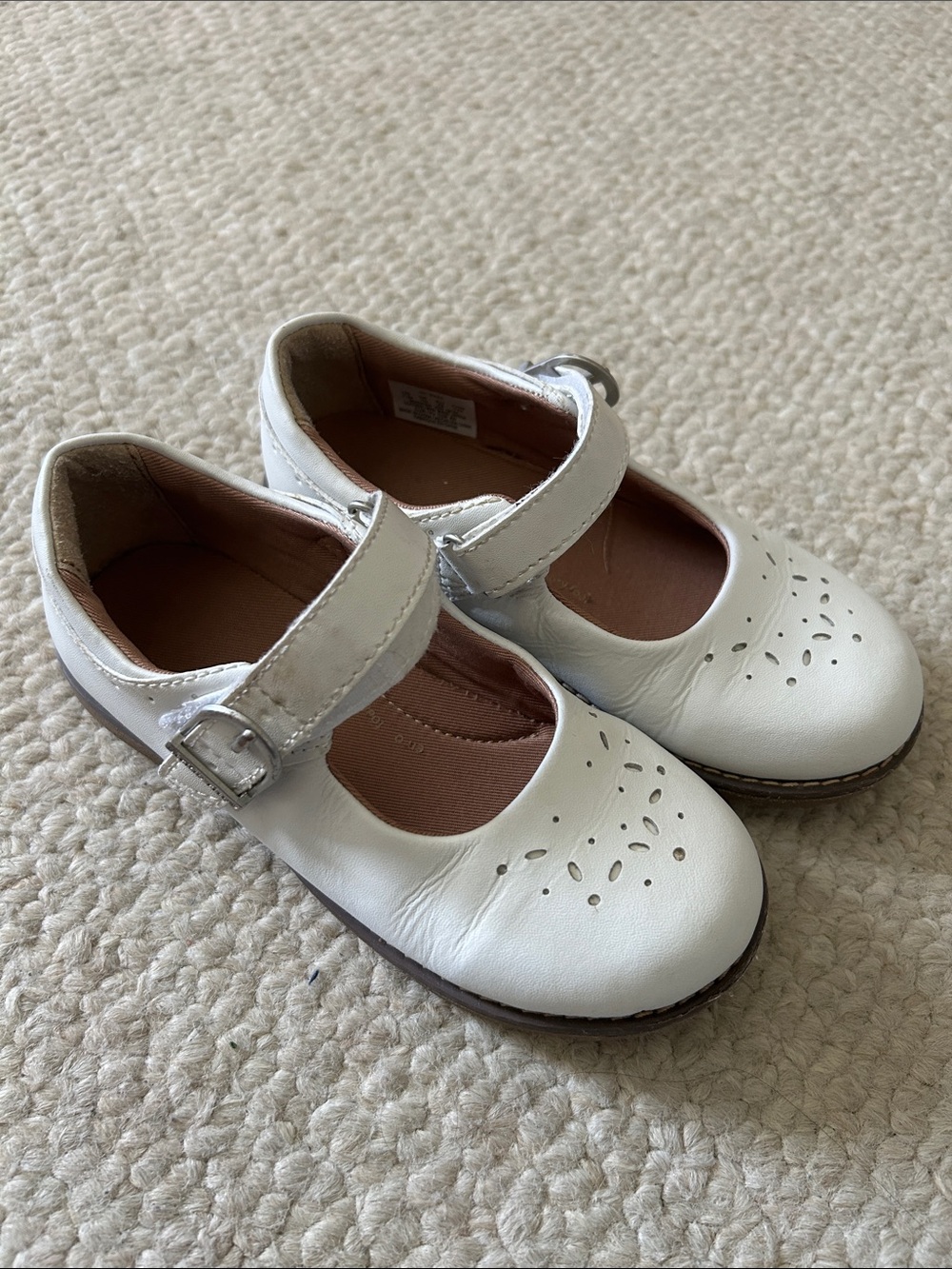 Stride Rite Girls White Mary Jane Dress Shoes
